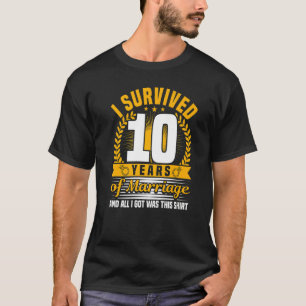 10e Jubileum, 10 jaar getrouwd, Husban T-shirt