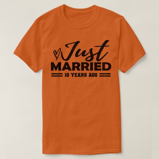 10e Jubileum 10 jaar oud T-shirt (Design voorkant)