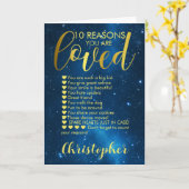 10e Jubileum 10 Redenen waar ik van hou Kaart (Gele Bloem)