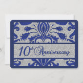 10e Jubileum Bedrijfsaankondiging Blauw Aankondiging (Voorkant)