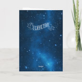 10e Jubileum Blue Chalkboard Kaart (Achterkant)