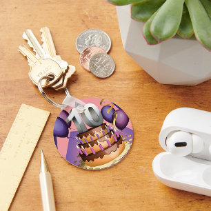 10e Jubileum Cake Sleutelhanger