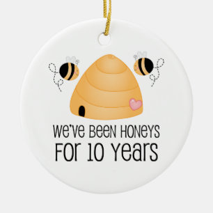 10e Jubileum Couple Gift Keramisch Ornament