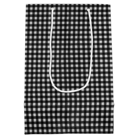 10e Jubileum Daisy on Gingham Medium Gift Bag Medium Cadeauzakje (Achterkant)