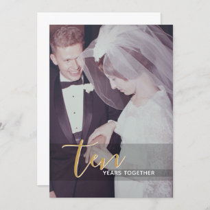 10e Jubileum en fotouitnodiging Kaart