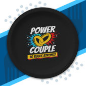 10e Jubileum gehuwde paren 10 jaar sterk Papieren Bordje