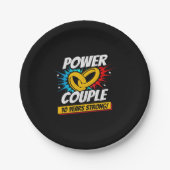 10e Jubileum gehuwde paren 10 jaar sterk Papieren Bordje (Voorkant)