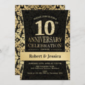 10e Jubileum - Gold Black Kaart (Voorkant / Achterkant)