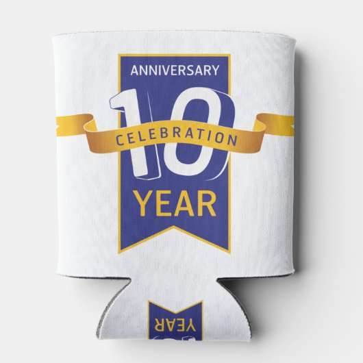 10e Jubileum jaar feestdag Blikjeskoeler (Achterkant)