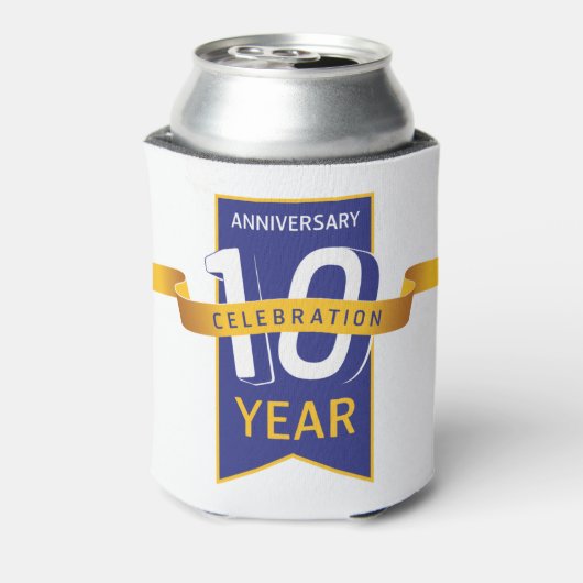 10e Jubileum jaar feestdag Blikjeskoeler (Blikje Achterkant)