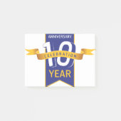 10e Jubileum jaar feestdag Post-it® Notes (Voorkant)