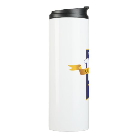 10e Jubileum jaar feestdag Thermosbeker (Gedraaid links)