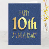 10e Jubileum Kaart (Gele Bloem)