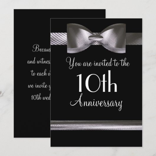 10e Jubileum Kaart (Voorkant / Achterkant)