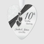 10e Jubileum-keepaardontwerp Ornament (voorkant)