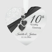 10e Jubileum-keepaardontwerp Ornament (voorkant)