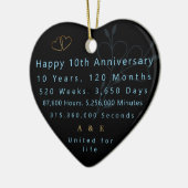 10e Jubileum Keepsake Heart Ornament (Links)
