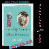 10e Jubileum Love Forever Photo Template Kaart
