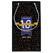 10e JUBILEUM ontwerp Klein Cadeauzakje (Achterkant)