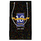 10e JUBILEUM ontwerp Klein Cadeauzakje (Voorkant)