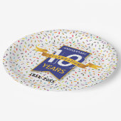 10e JUBILEUM ontwerp Papieren Bordje (Gekanteld)