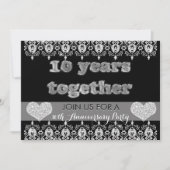 10e Jubileum Partij 10 jaar samen Kaart (Voorkant)