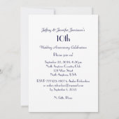 10e Jubileum partijuitnodiging bloeiend Yucca Kaart (Achterkant)