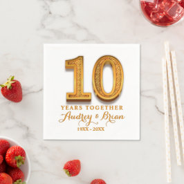 10e jubileum Persoonlijk Servet