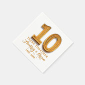 10e jubileum Persoonlijk Servet (Hoek)
