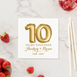 10e jubileum Persoonlijk Servet
