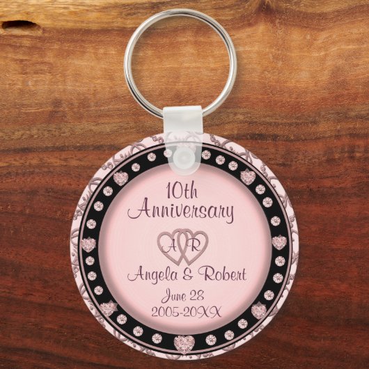 10e Jubileum Silver Sleutelhanger (Voorkant)