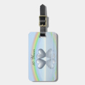 10e Jubileum Tin Hearts Bagagelabel (Voorkant verticaal)