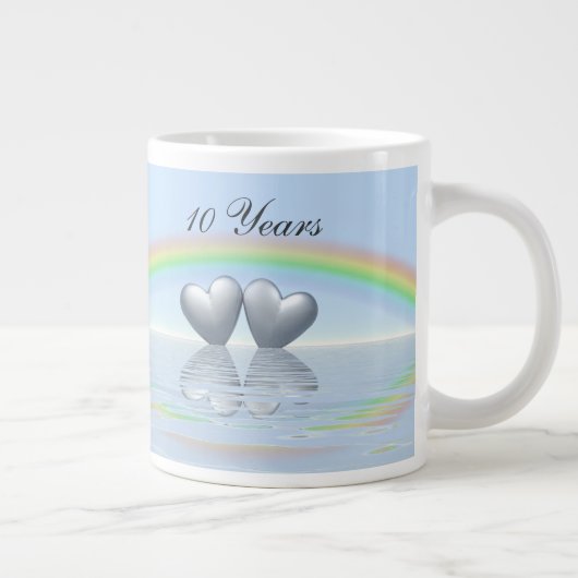 10e Jubileum Tin Hearts Grote Koffiekop (Rechts)