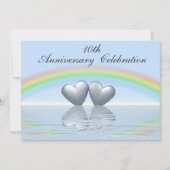 10e Jubileum Tin Hearts Kaart (Voorkant)