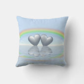 10e Jubileum Tin Hearts Kussen (Achterkant)