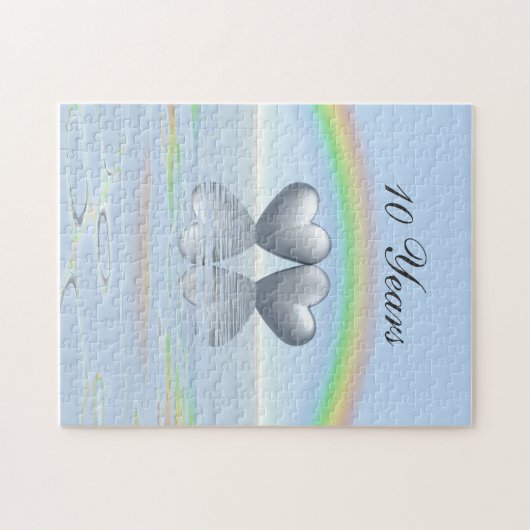 10e Jubileum Tin Hearts Legpuzzel (Horizontaal)