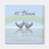 10e Jubileum Tin Hearts Magneet (Voorkant)