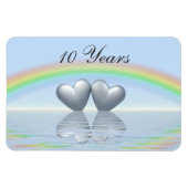 10e Jubileum Tin Hearts Magneet (Horizontaal)