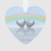 10e Jubileum Tin Hearts Ornament (achterkant)