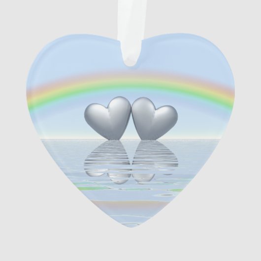 10e Jubileum Tin Hearts Ornament (achterkant)