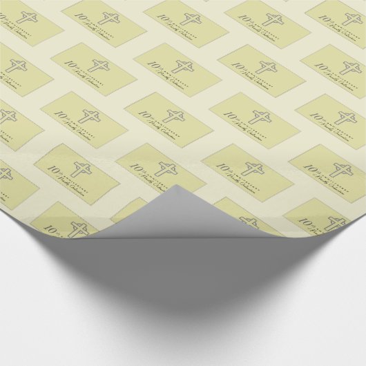 10e Jubileum van het priesterreliëf Cadeaupapier (Hoek)