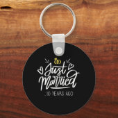 10e Jubileum voor bruiloft Sleutelhanger (Voorkant)