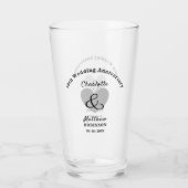 10e Jubileum voor bruiloft - Speciaal glas (Achterkant)