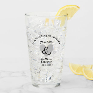 10e Jubileum voor bruiloft - Speciaal glas