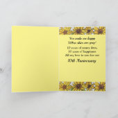 10e Jubileum vrouw U bent mijn zonneschijn Kaart (Binnen)