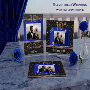 10e jubileumfeest foto   Modern Diamond Kaart