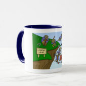 10e kerstdag (Ten Lords a-Leaping) Mok (Voorkant links)