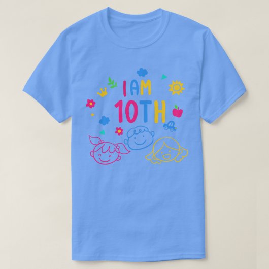 10e klas Kids Verjaardag Kinderen dag voor jongens T-shirt (Design voorkant)