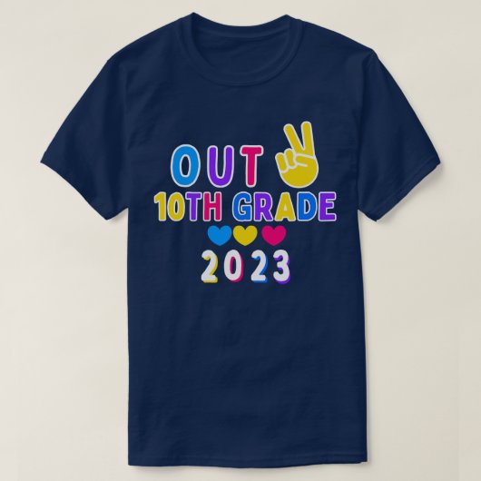 10e klas van 2023 Afstuderen dag T-shirt (Design voorkant)