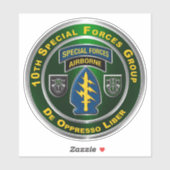 10e Luchtlandingstroepen Sticker (Vel)